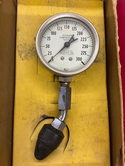 Vintage Schauer Compression Tester Model A8020 